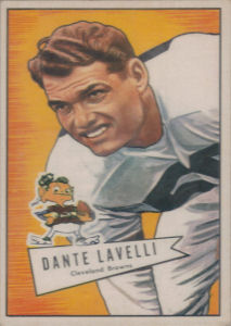Dante Lavelli 1952 Bowman #128 football card