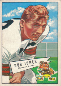 Dub Jones 1952 Bowman #86 football card
