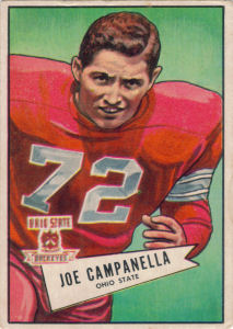 Joe Campanella Rookie 1952 Bowman #74 football card