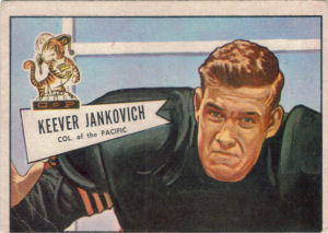 Keever Jankovich Rookie 1952 Bowman #38 football card