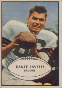 Dante Lavelli 1953 Bowman #15 football card