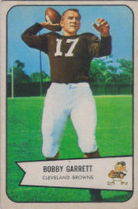 Bobby Garrett Rookie 1954 Bowman #16 football card