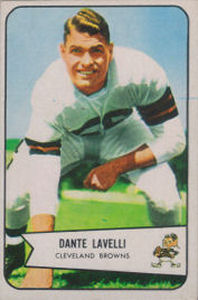 Dante Lavelli 1954 Bowman #111 football card