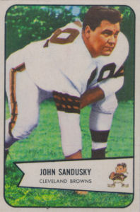John Sandusky 1954 Bowman #28 football card