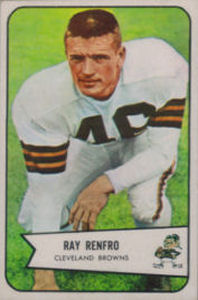 Ray Renfro 1954 Bowman #64 football card