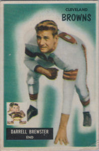 Darrel Brewster Rookie 1955 Bowman #93 football card