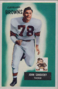 John Sandusky 1955 Bowman #91 football card