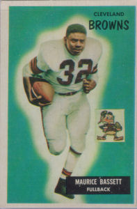 Maurice Bassett Rookie 1955 Bowman #156 football card
