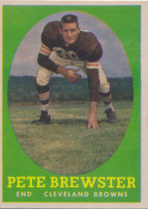 Darrel Pete Brewster Topps #11 football card