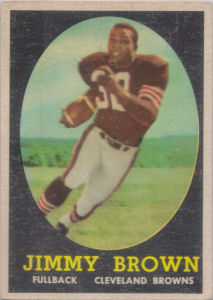 Jim Brown Rookie 1958 Topps #62 football card