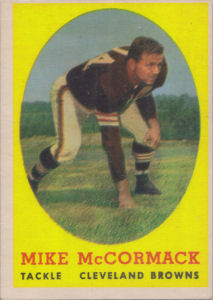 Mike McCormack 1958 Topps #59 football card