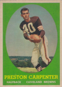 Preston Carpenter 1958 Topps #128 football card
