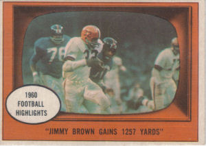 Jim Brown Highlights 1961 Topps #77 football card