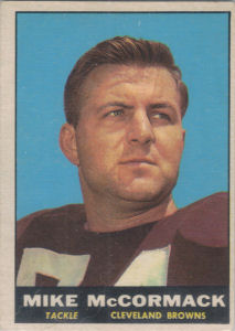 Mike McCormack 1961 Topps #72 football card