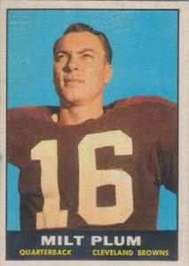 Milt Plum 1961 Topps #68 football card