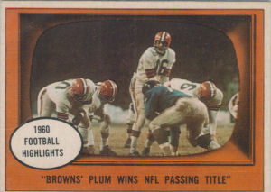 Milt Plum Highlights 1961 Topps #132 football card