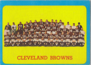 Browns Team 1963 Topps #24 football card