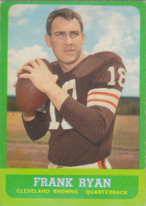 Frank Ryan 1963 Topps #13 football card