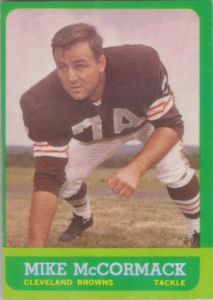 Mike McCormack 1963 Topps #17 football card