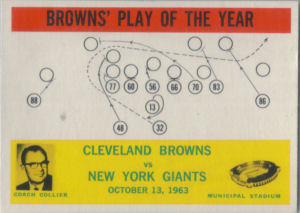 Browns Play of the Year 1964 Philadelphia #42 football card