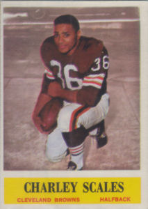 Charley Scales Rookie 1964 Philadelphia #39 football card