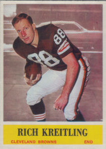 Rich Kreitling 1964 Philadelphia #36 football card
