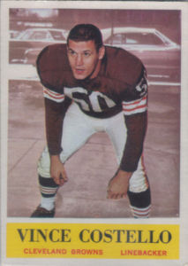 Vince Costello 1964 Philadelphia #32 football card