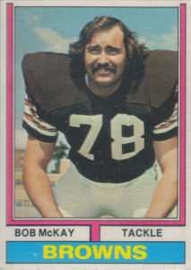Bob McKay Rookie 1974 Topps #427 football card