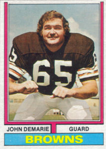 John Demarie Rookie 1974 Topps #289 football card