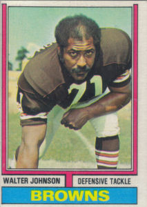 Walter Johnson 1974 Topps #448 football card