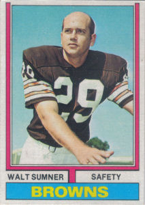 Walt Sumner 1974 Topps #36 football card