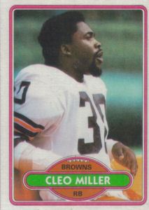 Cleo Miller 1980 Topps #354 football card