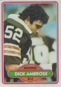 Dick Ambrose 1980 Topps #29 football card