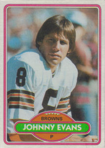 Johnny Evans 1980 Topps #279 football card
