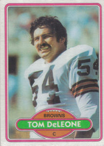 Tom DeLeone 1980 Topps #129 football card