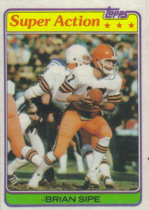Brian Sipe Super Action 1981 Topps #486 football card