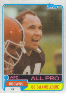 Joe DeLamielleure 1981 Topps #170 football card