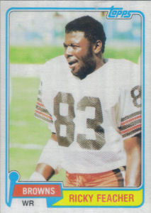 Ricky Feacher Rookie 1981 Topps #196 football card