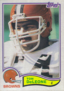 Tom DeLeone 1982 Topps #61 football card