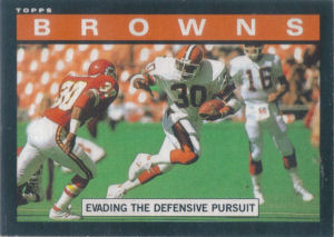 Browns Team Leaders 1985 Topps football card
