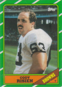 Cody Risien Rookie 1986 Topps #193 football card