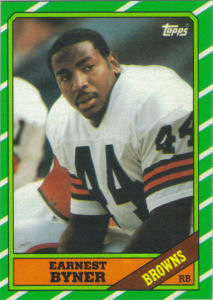 Earnest Byner Rookie 1986 Topps #189 football card