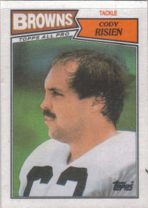 Cody Risien 1987 Topps #87 football card