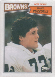 Dave Puzzuoli Rookie 1987 Topps #95 football card