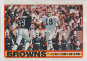 Browns Team Leaders 1989 Topps football card