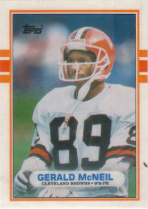 Gerald McNeil 1989 Topps Traded #88T football card