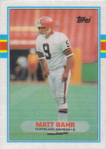 Matt Bahr 1989 Topps #150 football card
