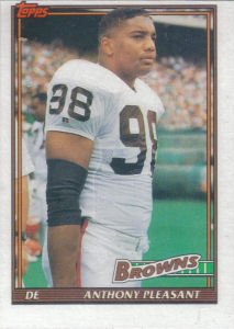 Anthony Pleasant 1991 Topps #597 football card