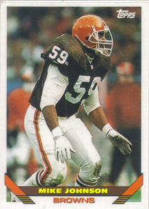Mike Johnson 1993 Topps #405 football card