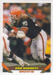 Rob Burnett 1993 Topps #212 football card
